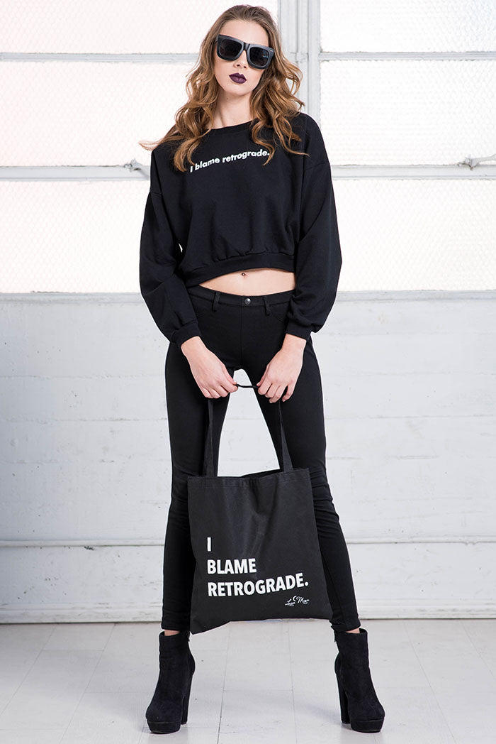 I Blame Retrograde Tote Bag from love by luna