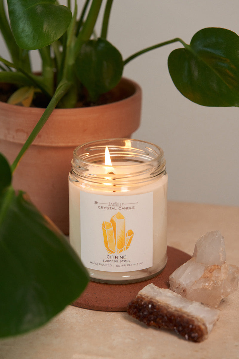 Crystal Candle - Citrine