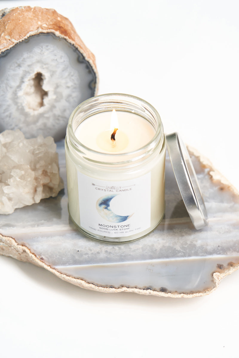 Crystal Candle - Moonstone