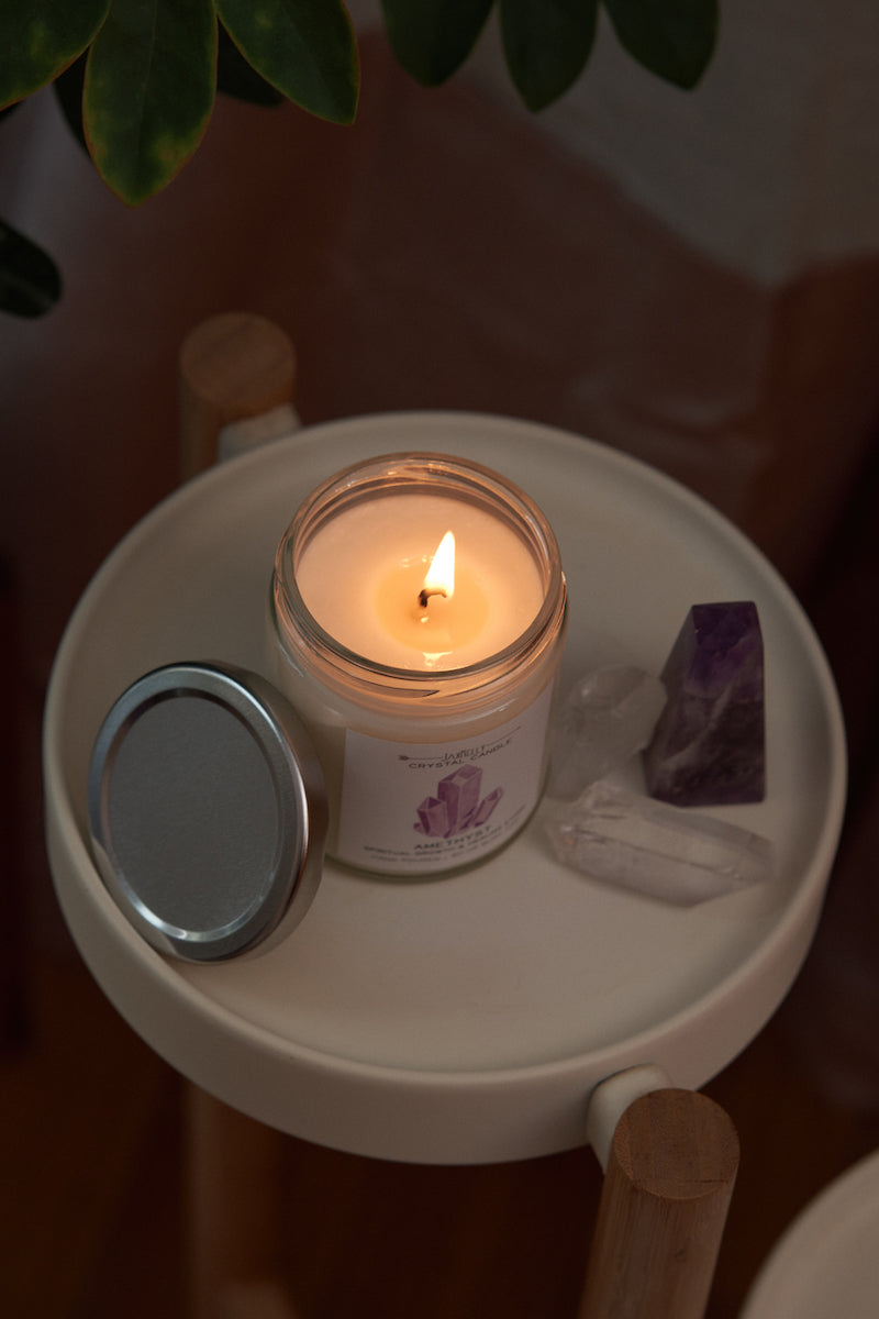 Crystal Candle - Amethyst