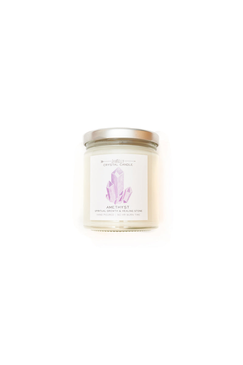 Crystal Candle - Amethyst