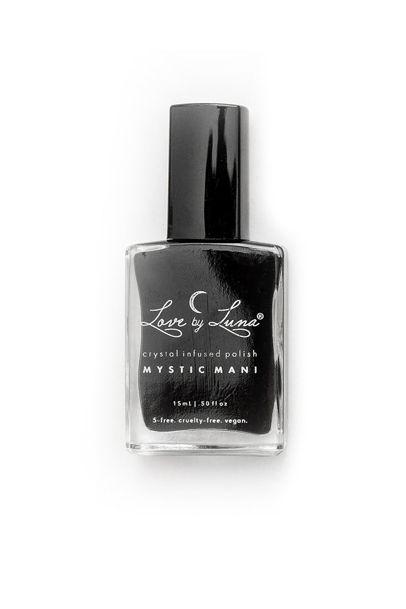 new moon blend Selenite Clear Quartz Moonstone nail polish