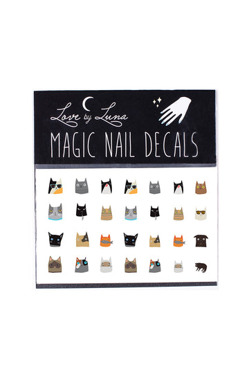 cats nail decals nine lives 