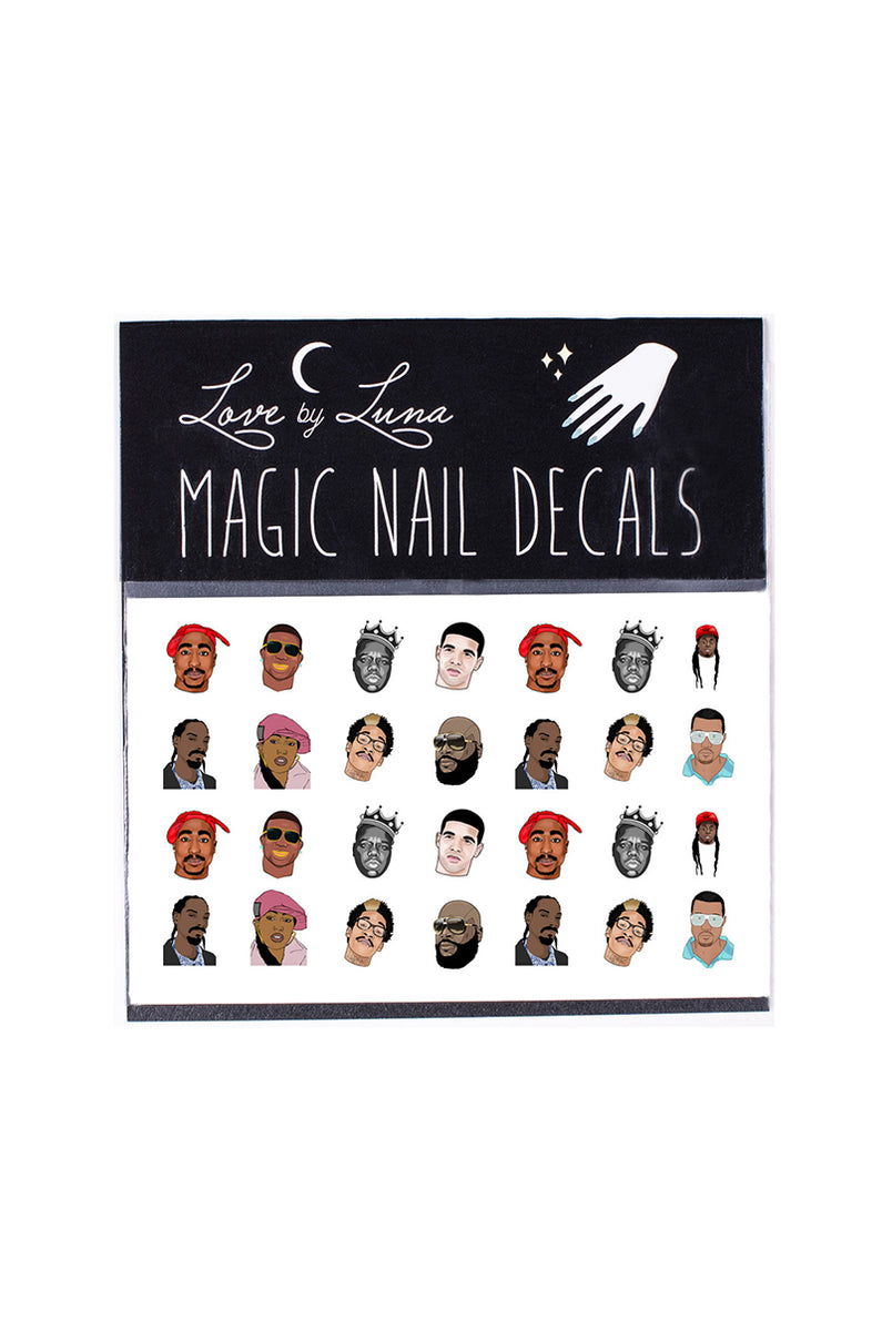 Rappers Nail Decal Set – Love By Luna