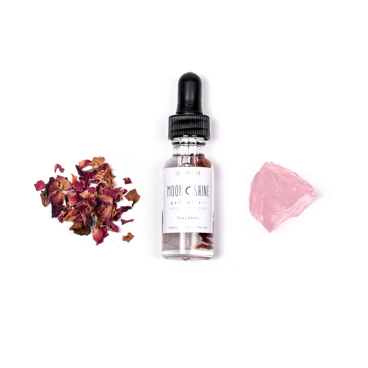 Rose + Cinnamon MoonShine Gem Elixir - Mini Size-3