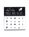 sun and moon nail decal set
