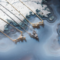 Pisces Constellation Necklace - Gold & Silver (14 Karat Gold / 24 Karat White Gold Dipped Options)