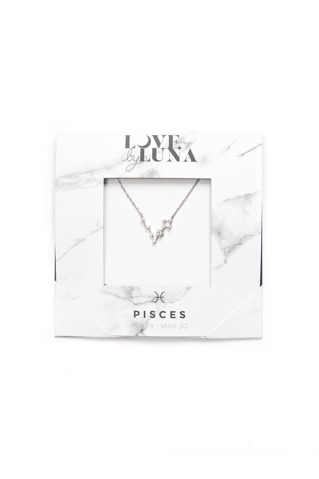Pisces Constellation Necklace - Gold & Silver (14 Karat Gold / 24 Karat White Gold Dipped Options)