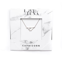 Capricorn Constellation Necklace - Gold & Silver (14 Karat Gold / 24 Karat White Gold Dipped Options)