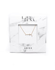 Aries Constellation Necklace - Gold & Silver (14 Karat Gold / 24 Karat White Gold Dipped Options)