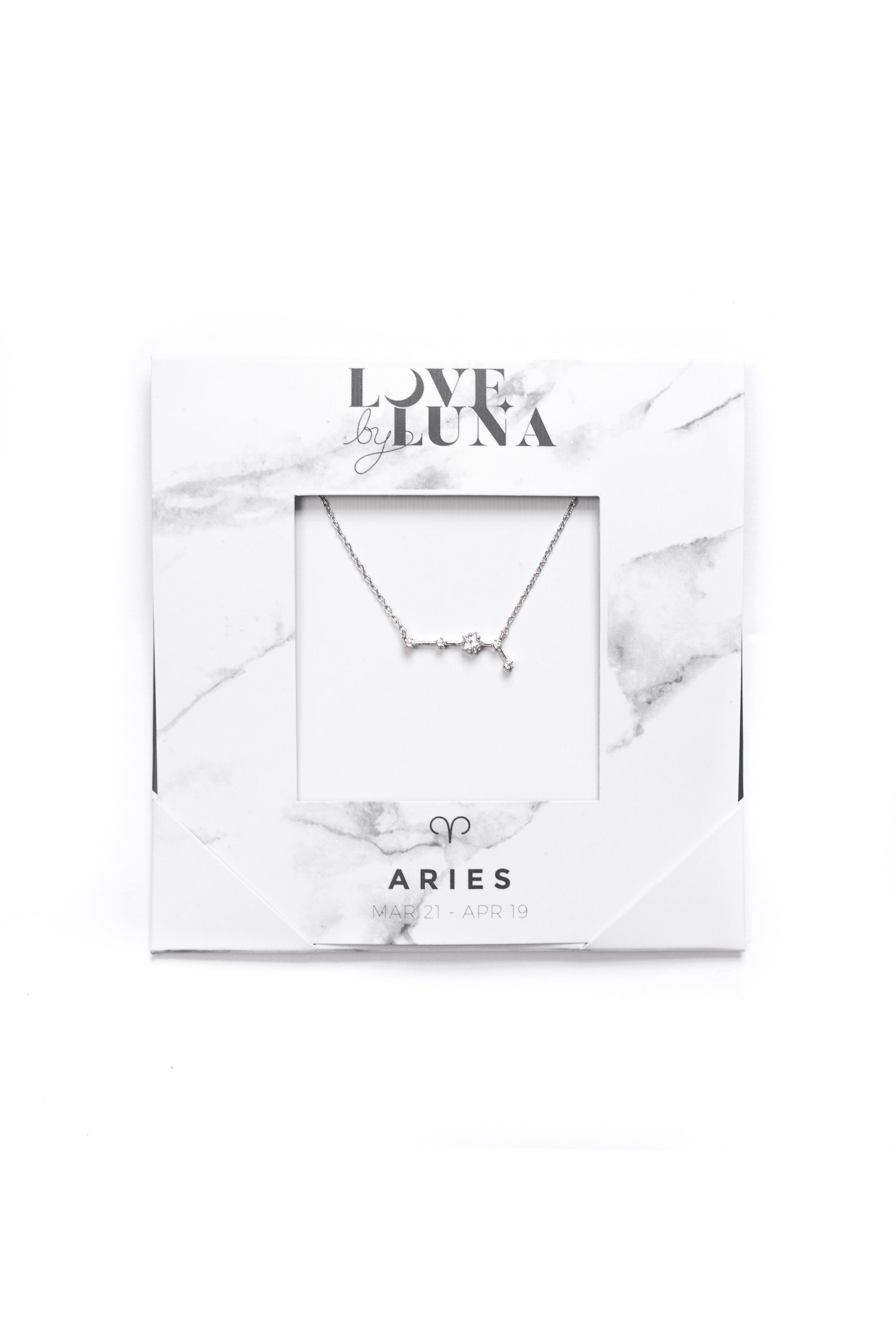 Aries Constellation Necklace - Gold &amp; Silver (14 Karat Gold / 24 Karat White Gold Dipped Options)