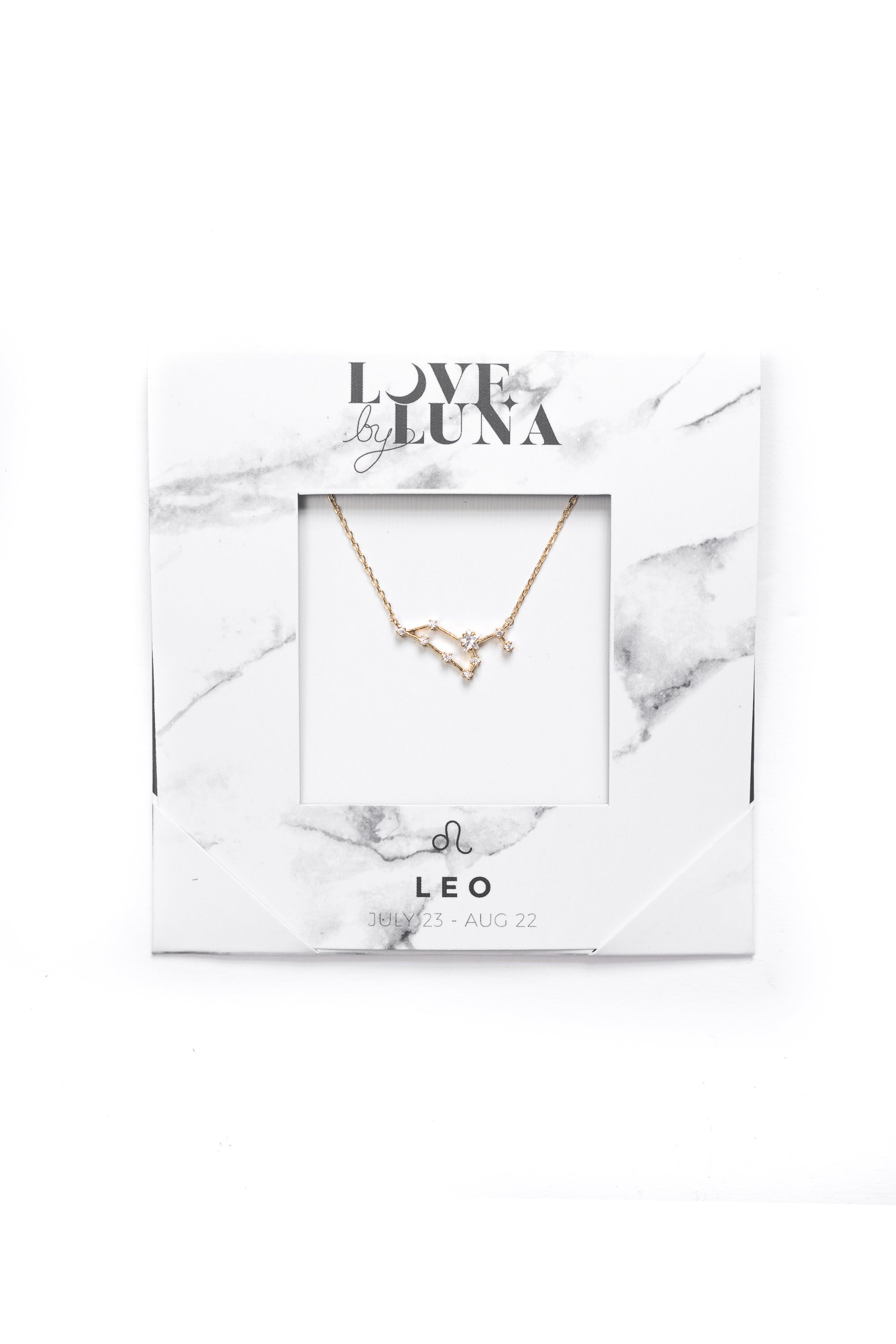 Leo Constellation Necklace - Gold &amp; Silver (14 Karat Gold / 24 Karat White Gold Dipped Options)