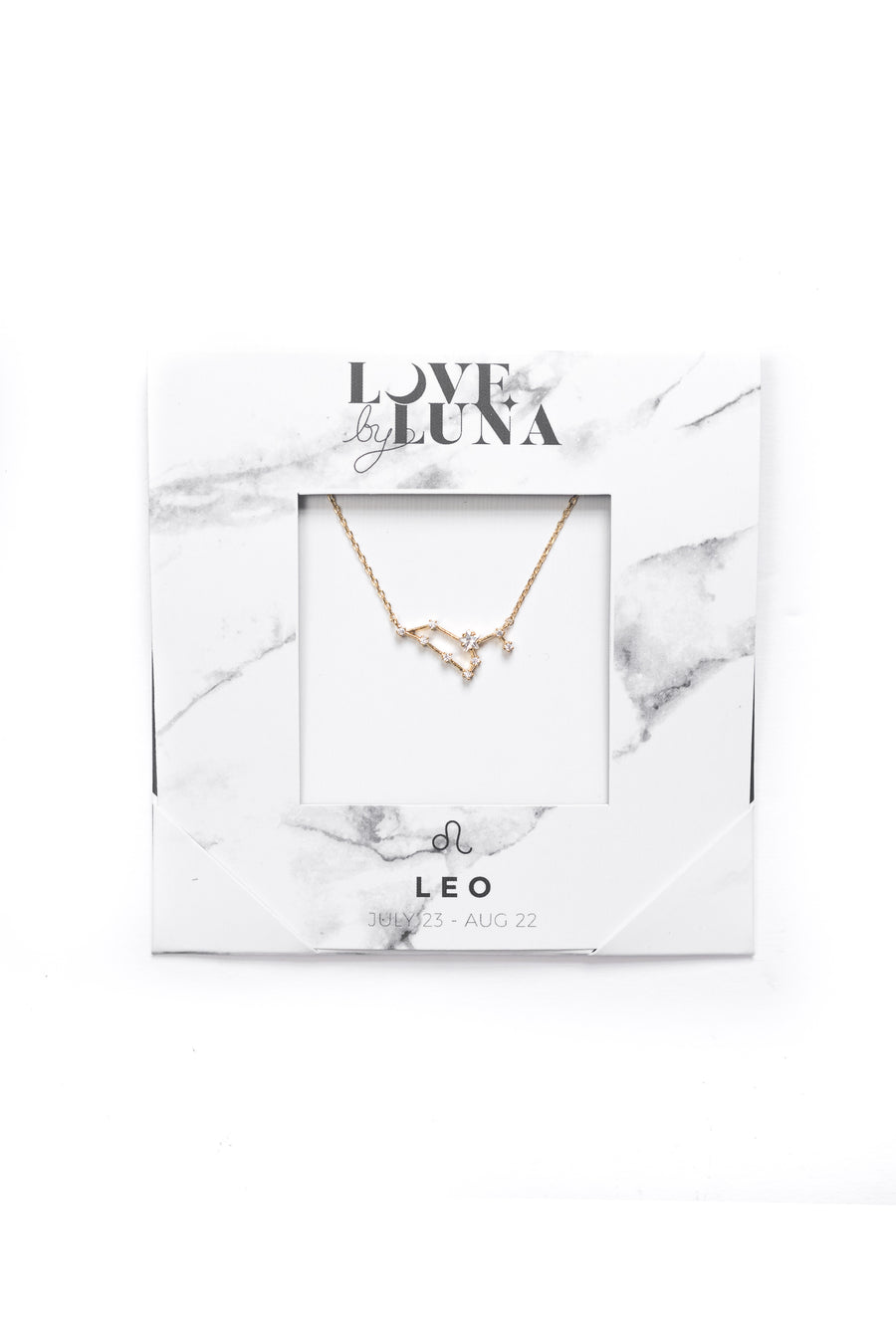 Leo Constellation Necklace - Gold & Silver (14 Karat Gold / 24 Karat White Gold Dipped Options)