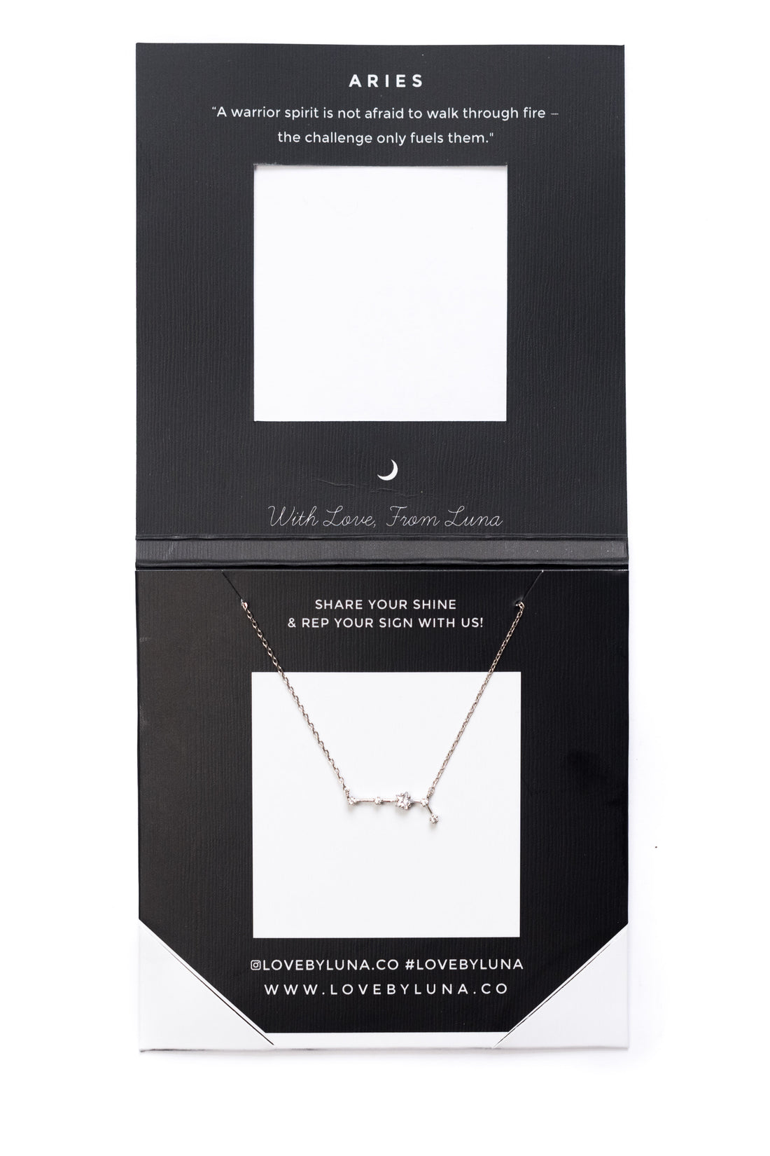 Aries Constellation Necklace - Gold & Silver (14 Karat Gold / 24 Karat White Gold Dipped Options)