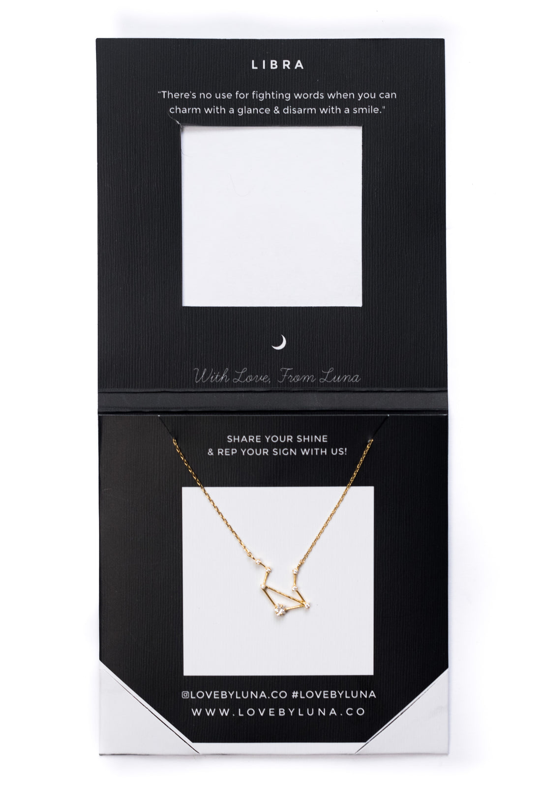 Libra Constellation Necklace - Gold & Silver (14 Karat Gold / 24 Karat White Gold Dipped Options)