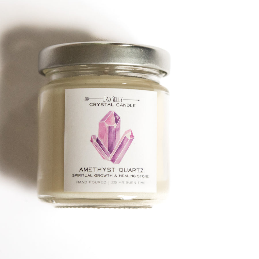 Crystal Candle - Amethyst
